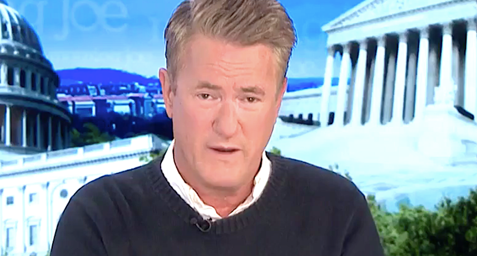 'Take the picture down': Morning Joe orders producers to remove Trump's photo while he's praising public servants