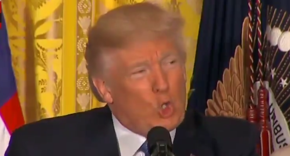 WATCH: Trump uses painfully exaggerated Spanish accent to say 'Puerto Rico' at Hispanic event