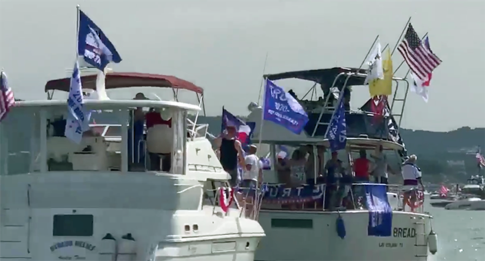 Trump boat parade ends in disaster after multiple vessels sink in Texas lake