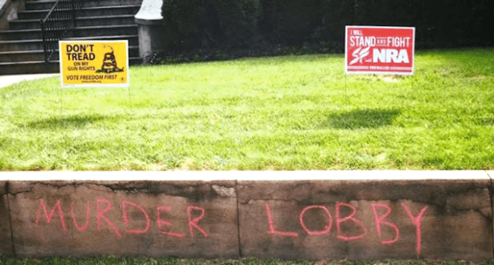 'F*ck yer guns' group Betsy Riot targets NRA office in town where TV crew slain on camera