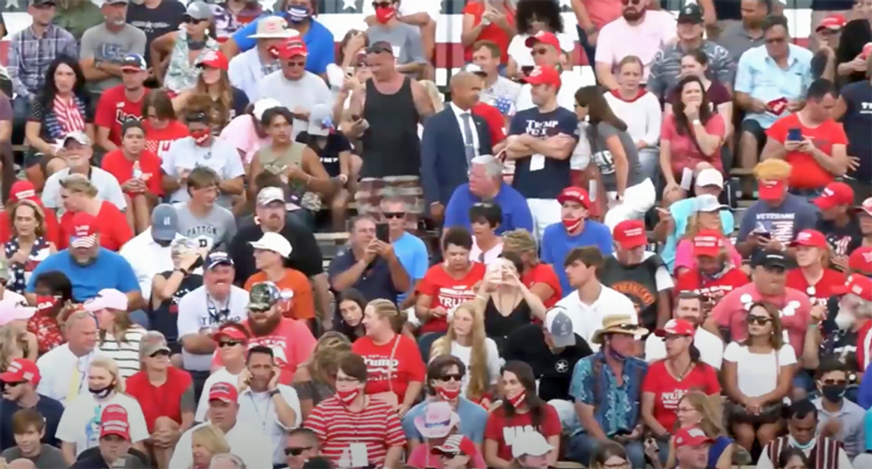 'Packed like sardines': Trump ripped for 'super spreader event' in North Carolina