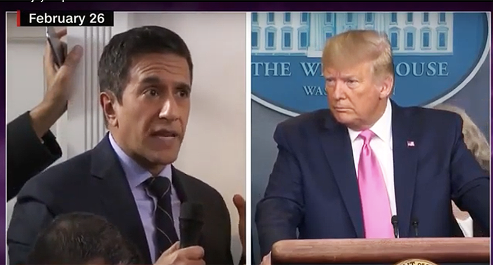 Dr. Sanjay Gupta asked Trump about coronavirus facts from medical journals -- and the president lied to his face