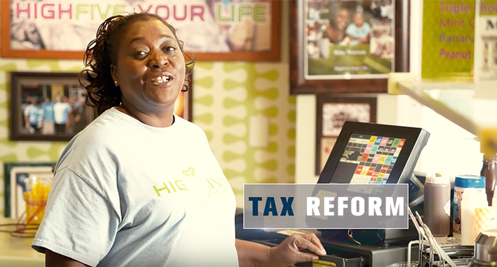 None of the people in commercials promoting Trump's tax plan will actually benefit from it