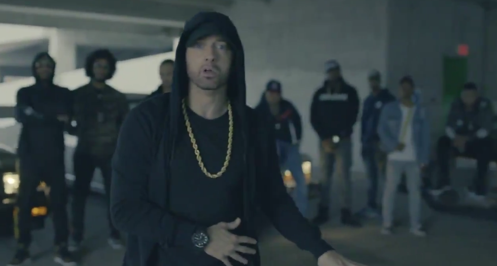 ‘We f*cking hate Trump’: Watch Eminem’s epic freestyle takedown of the president