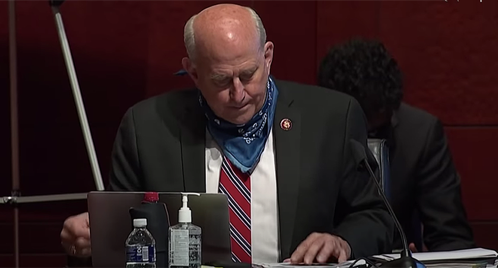 Anti-mask GOP congressman spotted sporting mask after COVID recovery