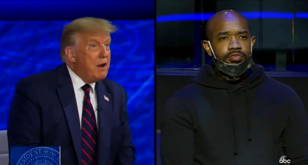 Trump blows off concerns about racial injustice when questioned by Black voter