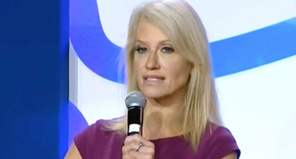 Kellyanne Conway defends her self-admitted woman-abusing boss: 'Women are respected' in Trump's White House
