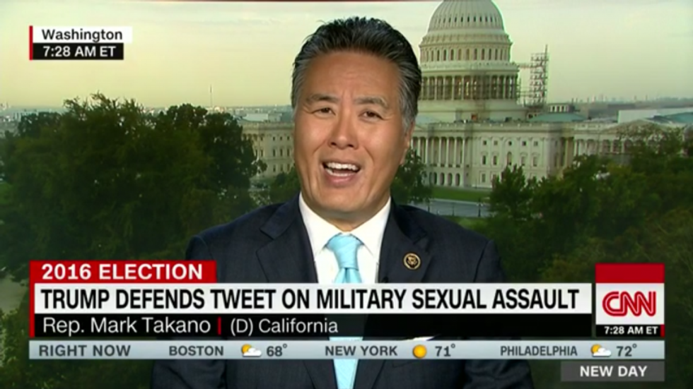 Congressman destroys Trump for saying rape is 'inevitable' with women in the military