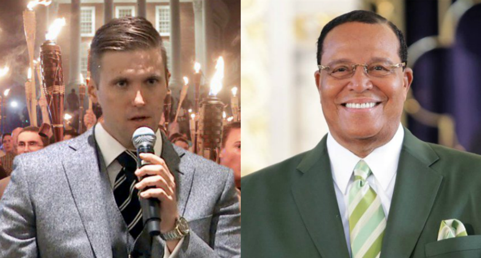 White supremacists endorse Nation of Islam leader Louis Farrakhan's black separatism