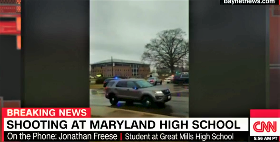 WATCH: CNN interviews ‘shaken up’ student in locked down classroom at Great Mills High School