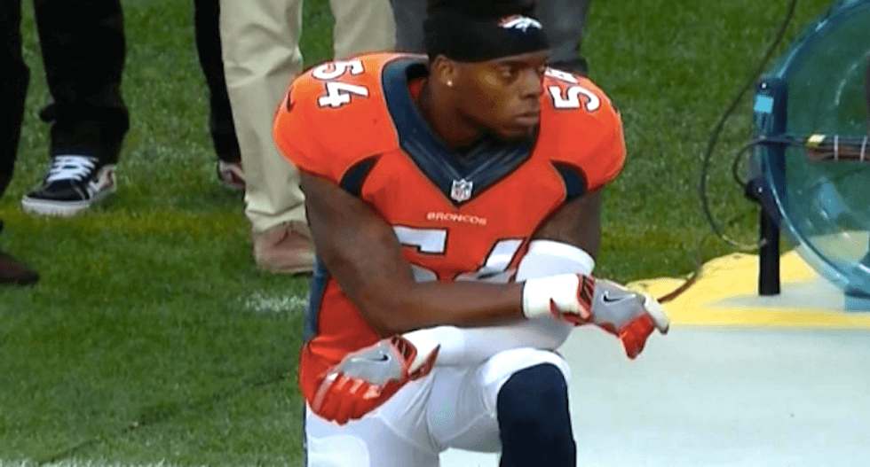 Internet racists freak out after NFL's Marshall protests anthem: 'This country is full of traitors'