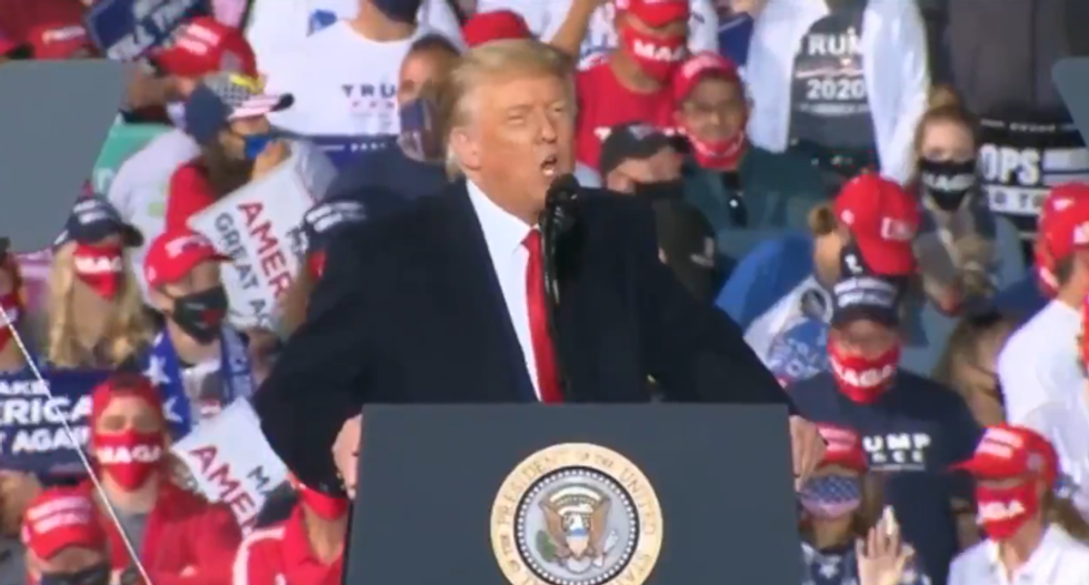 'It affects elderly people ... that's it': Trump falsely downplays coronavirus to Ohio supporters