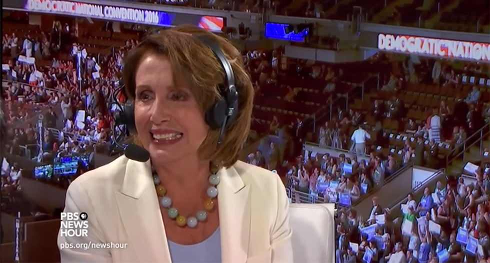 Nancy Pelosi blames 'God, guns and gays' for Clinton's struggles with white bros