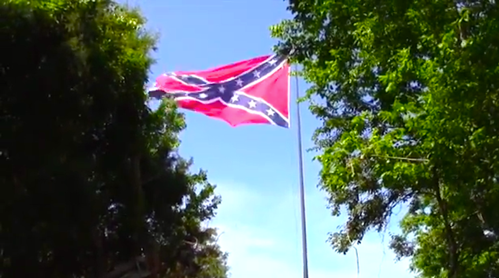 Virginia group hoists second huge Confederate flag along interstate