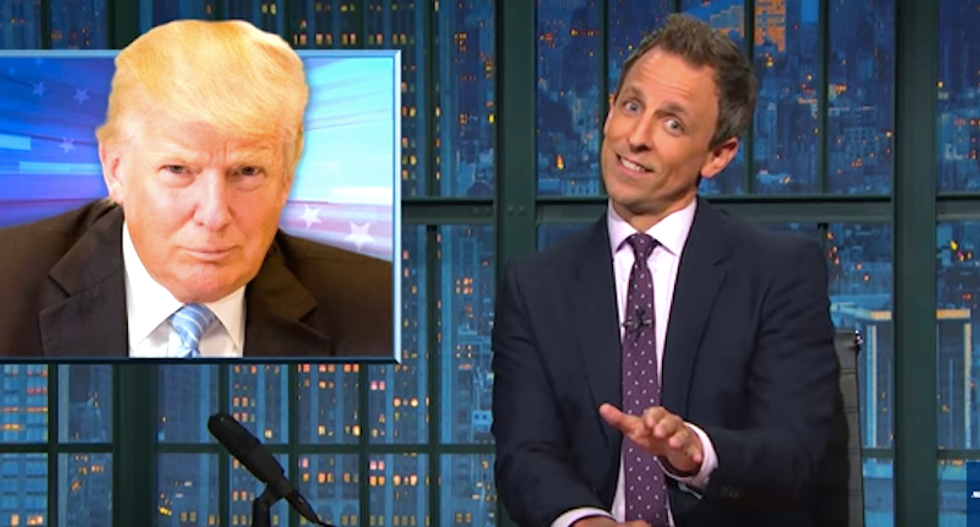 Seth Meyers calls bullsh*t on Trump's charitable donations: No way he donates millions in secret