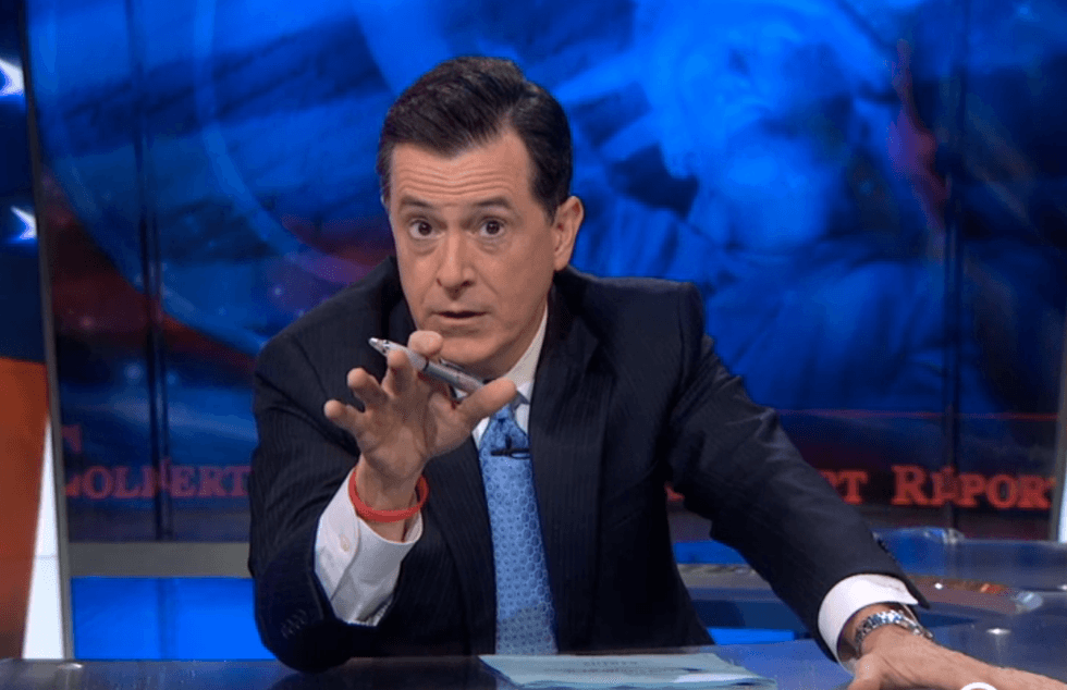 Stephen Colbert rips NFL culture that welcomes rapists, but not gays