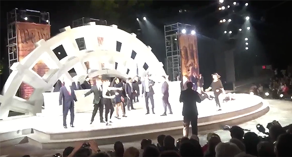 WATCH: Alt-right protester arrested after rushing stage at Trump-ish production of ‘Julius Caesar’