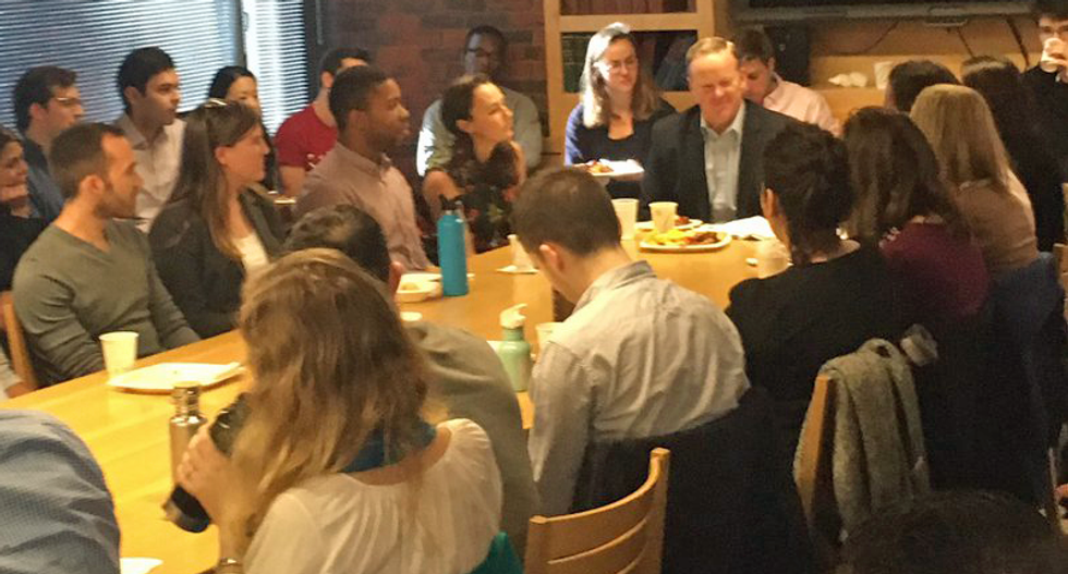 ‘He’s incredibly inarticulate’: Harvard students give Sean Spicer a failing grade as a guest lecturer