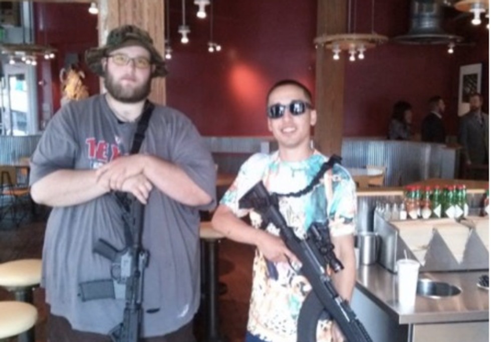 Burritos and assault rifles don't mix, a nervous Chipotle suggests after Texas stunt