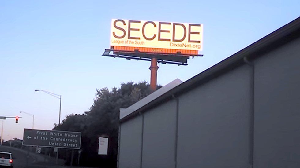 League of the South cries Stalinism after 'SECEDE' billboard taken down in Alabama