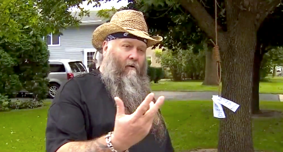Minnesota man hangs noose to scare away thieves swiping his Trump signs — but he’s ‘far from racist’