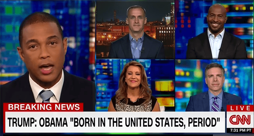 CNN shuts down panel when Corey Lewandowski has a meltdown blaming Clinton for birtherism