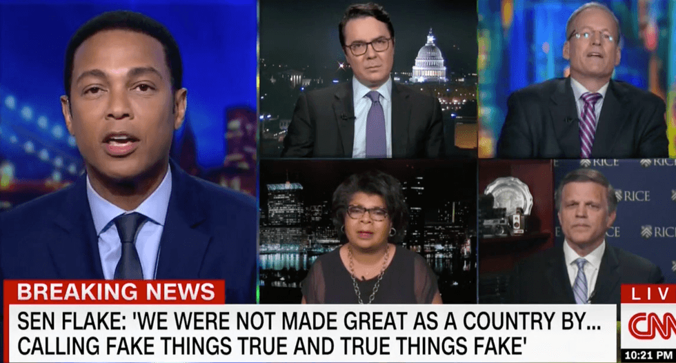 'A lie is a lie, in the morning and at night': CNN panel smacks down Jack Kingston as he tries to defend Trump