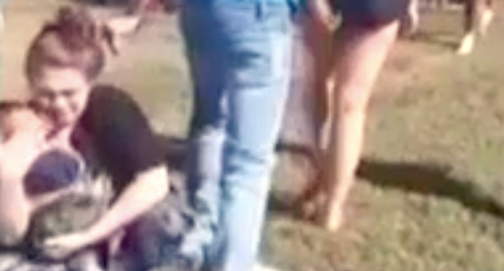 Cops arrest girl who attacked teen holding infant -- but only after disturbing video posted on Facebook