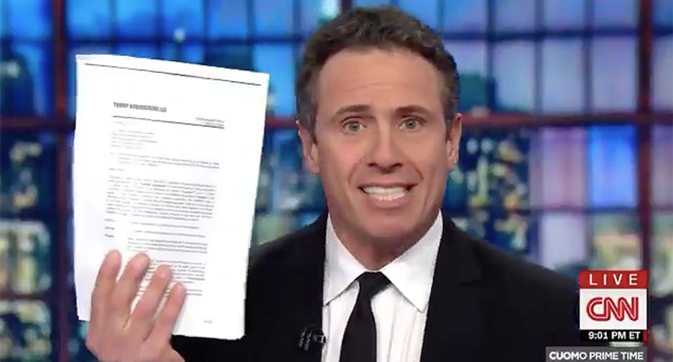 CNN's Chris Cuomo proves Rudy Giuliani lied about Trump signing letter of intent to Trump Tower Moscow