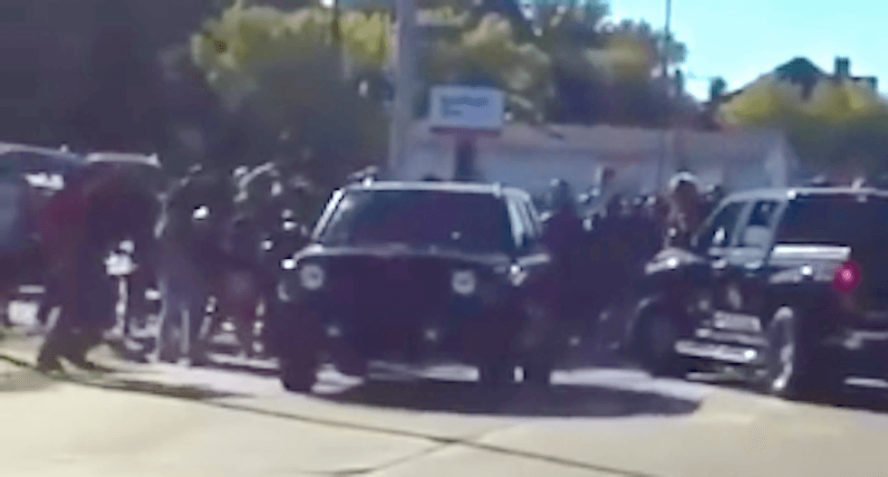 Driver who plowed through Michigan students protesting ‘leave n*****s’ graffiti may face no charges