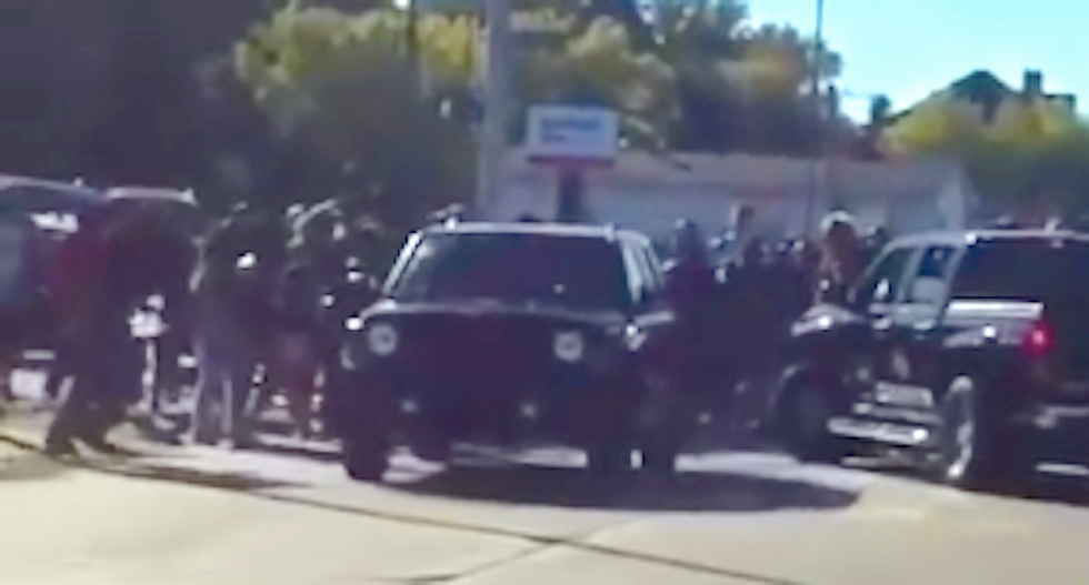 Driver who plowed through Michigan students protesting ‘leave n*****s’ graffiti may face no charges