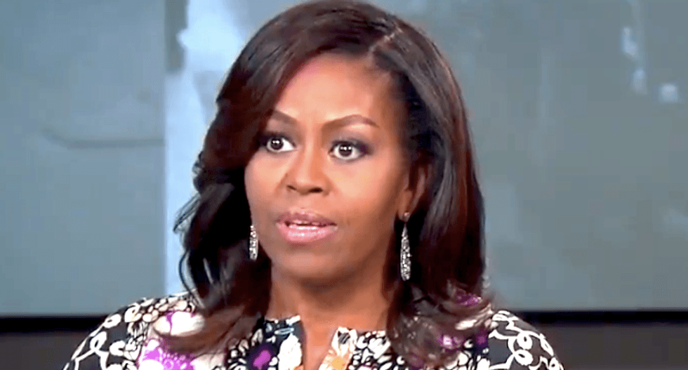 Pro-Trump group ad seeks to pit Michelle Obama against Clinton