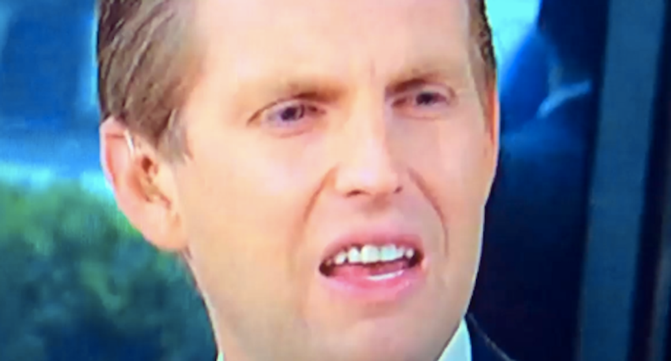 Fox guest mocks Eric Trump for saying his dad rose from 'nothing': 'He got a million bucks -- come on'
