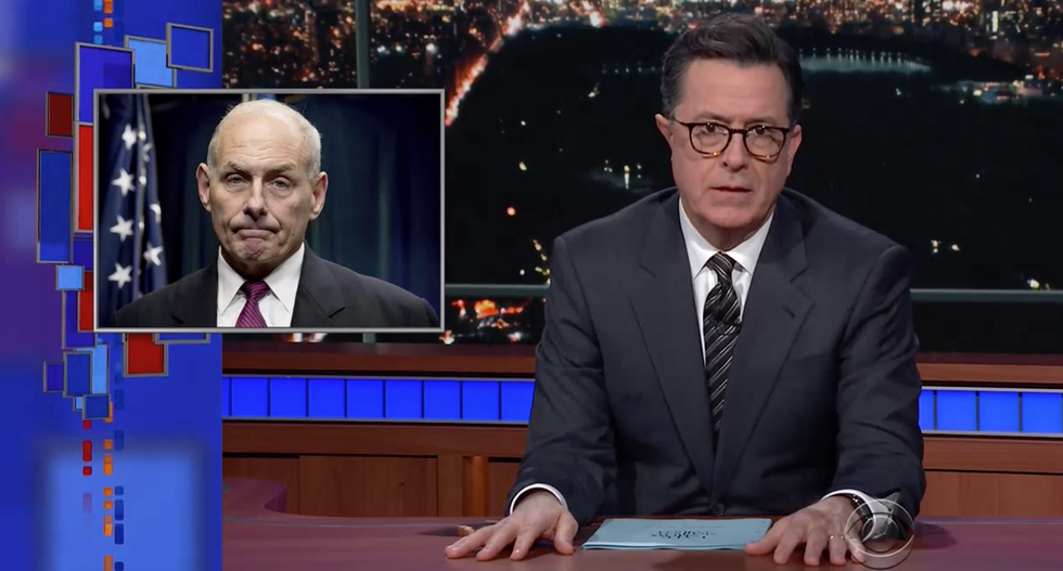 Colbert torches Kelly's 'willfully ignorant' Civil War remark: 'He's forced to defend the positions of an idiot'