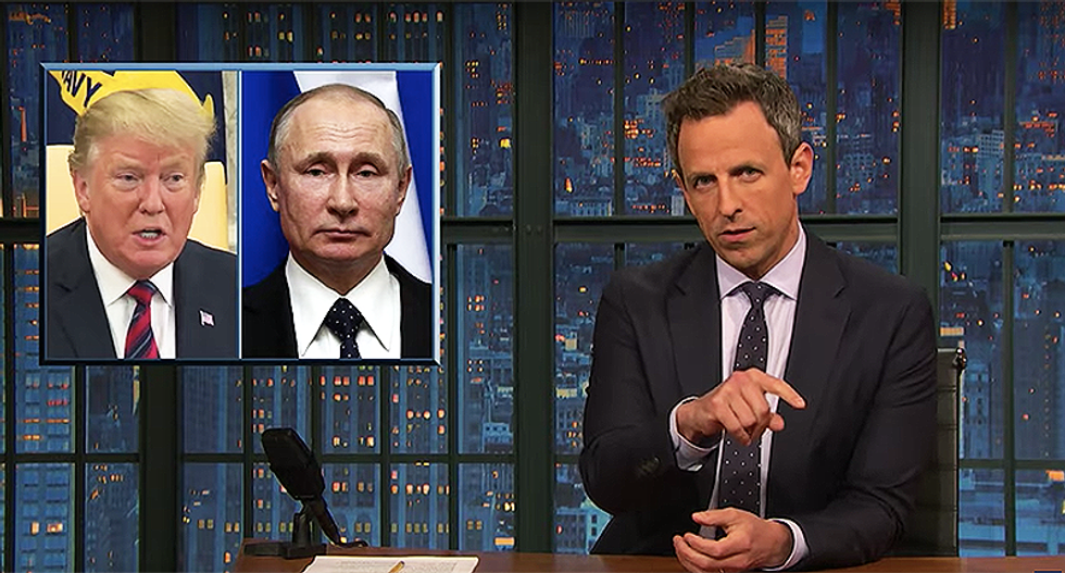 Seth Meyers catches Trump in strange lie about his call with Putin