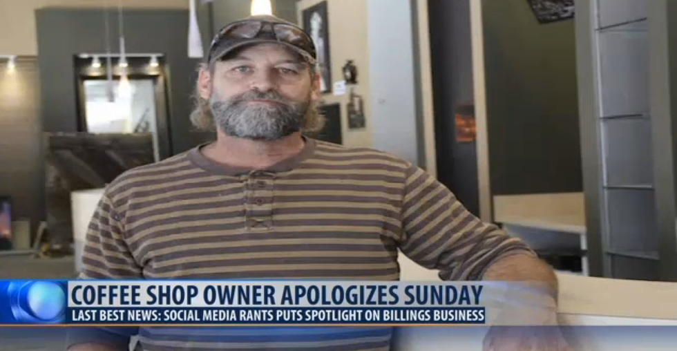 Trump-loving coffee shop owner insists he is not racist after threatening to hang black ‘monkeys’