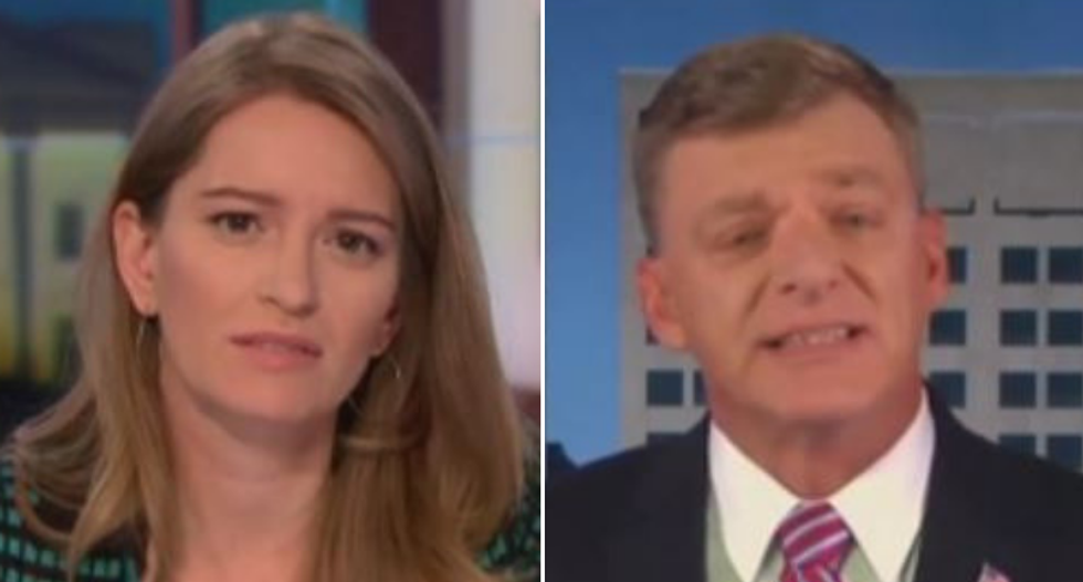 Trump 2020 adviser sputters as MSNBC's Katy Tur asks him how the president is speaking to federal workers amid shutdown