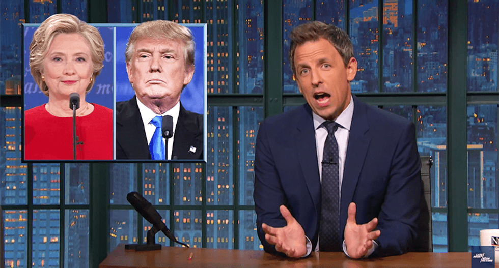 Seth Meyers: Clinton had to show she’s a 'dynamite gal’ — while Trump had to prove he ‘won’t kill again'