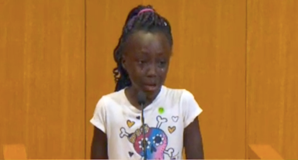 Girl delivers powerful message on police killings as Charlotte residents demand mayor's resignation