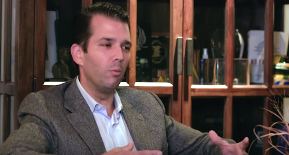 Donald Trump Jr. blames GOP whip’s shooting on Shakespeare production depicting president’s murder