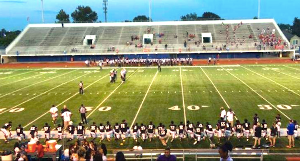 Louisiana deputies throw tantrum after teen football players protest national anthem