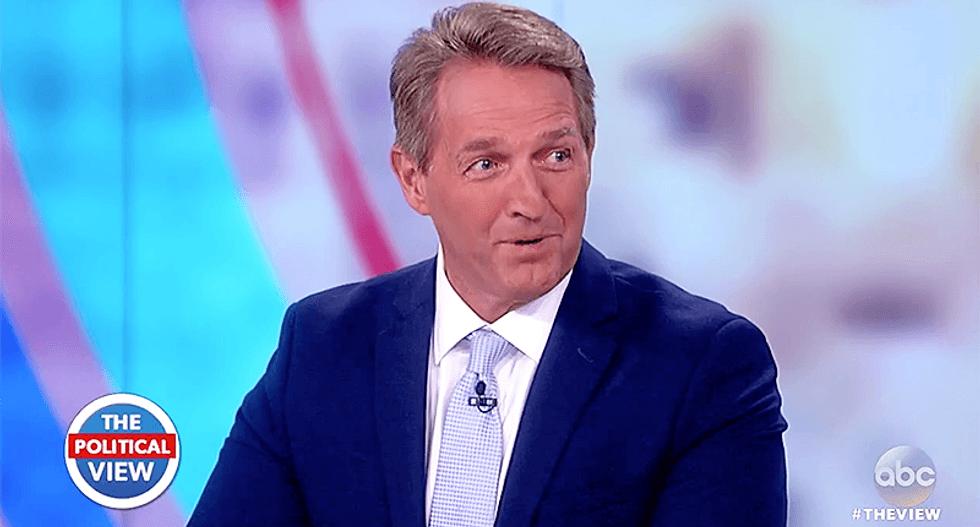 Conservative columnist destroys Jeff Flake for warning about Trump's criminality while still supporting Brett Kavanaugh