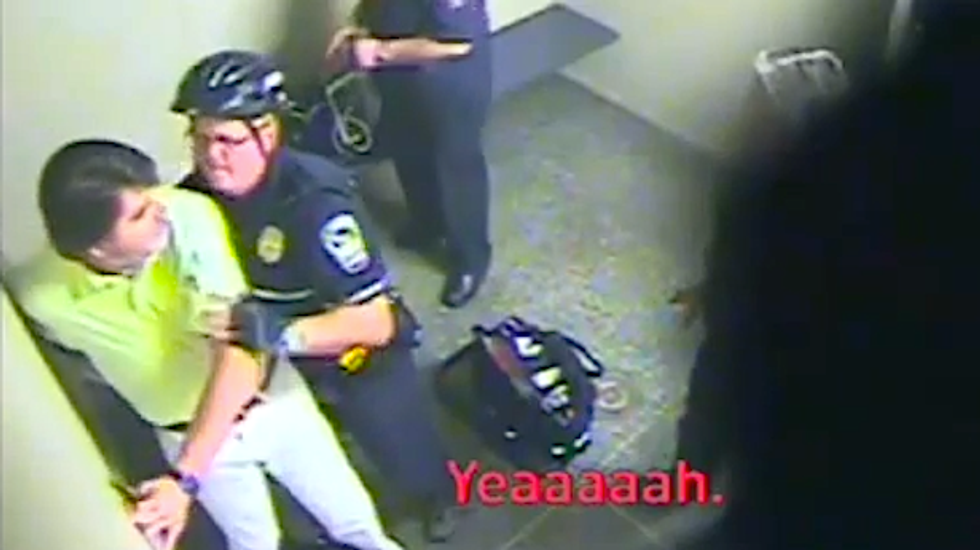 WATCH: Airport cops rough up drunken Fox News anchor Gregg Jarrett during arrest
