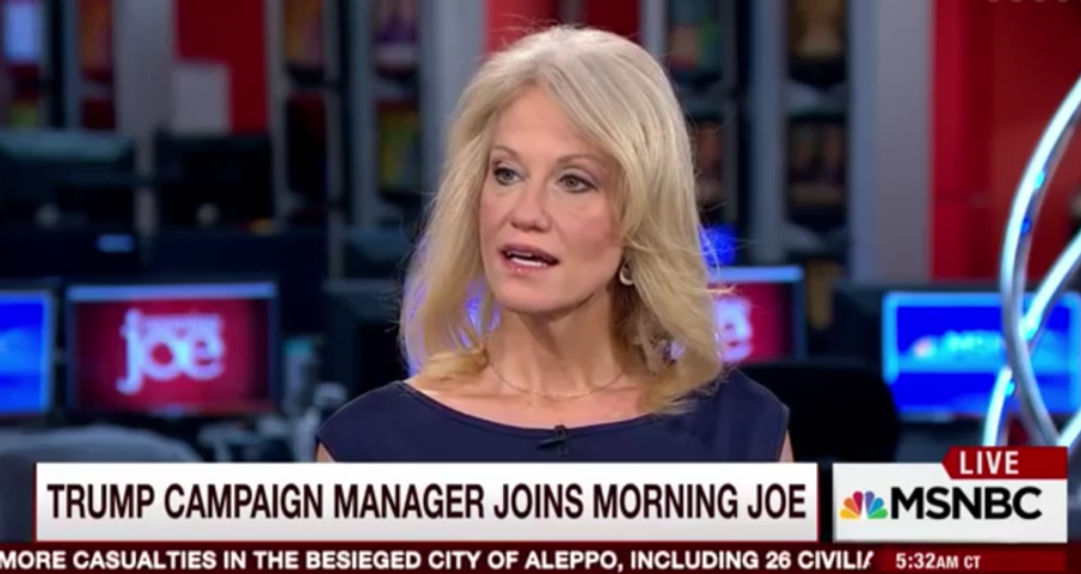 Kellyanne Conway squirms under intense questioning from ‘Morning Joe’ panel trying to explain Trump ‘lie’