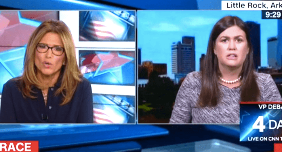 CNN anchor grills Sarah Huckabee over Trump's sex tape tweet: 'That's kind of vile, isn't it?'