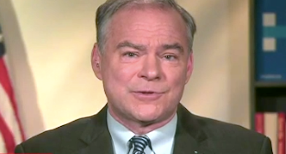 Tim Kaine baits Trump: ‘His own running mate threw him under the bus — that’s going to work on his head’