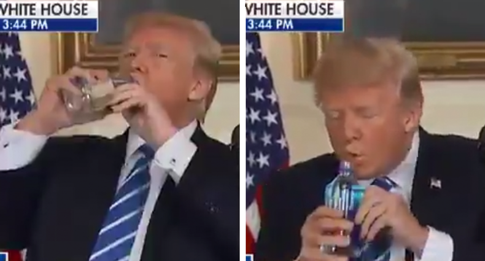 Trump claims 'Biden is incompetent while he's getting crowds to clap for drinking with one hand': reporter Yamiche Alcindor