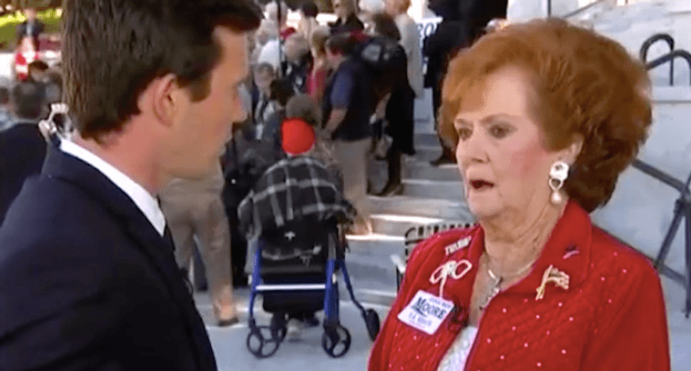 WATCH: Alabama voter malfunctions when asked to prove conspiracy theory on Moore accusers