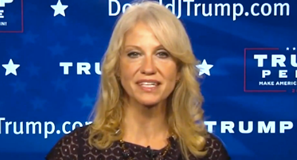 Kellyanne Conway shrugs off Trump’s call to jail Clinton as a ‘quip’