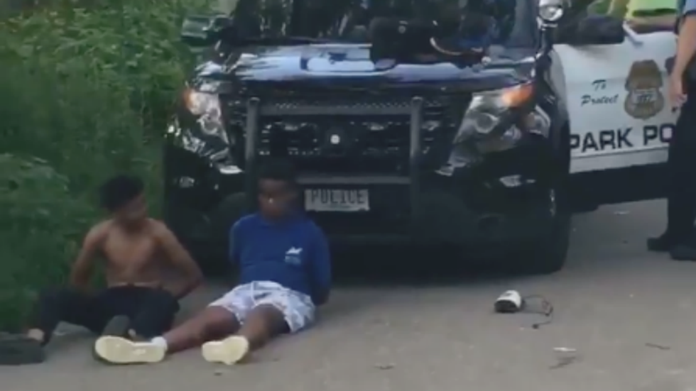 WATCH: Minneapolis police draw guns and detain four black boys for walking through the park